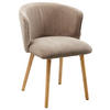 STUHL Cord Braun, Naturfarben Buche massiv  - Braun/Naturfarben, LIFESTYLE, Holz/Textil (61/79/61cm) - MID.YOU
