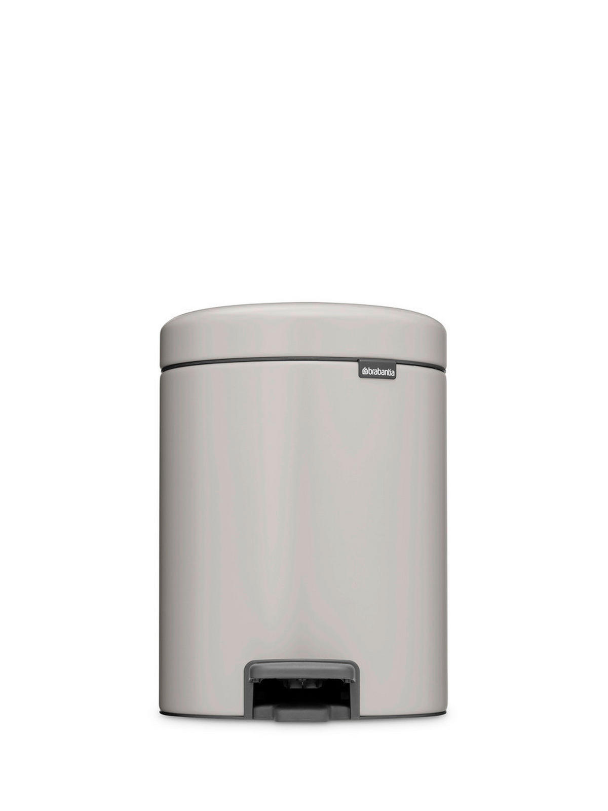 KANTA SA PAPUČICOM  5 l   - svetlosiva/antracit, Osnovno, metal/plastika (20.5/29.1/27.2cm) - Brabantia
