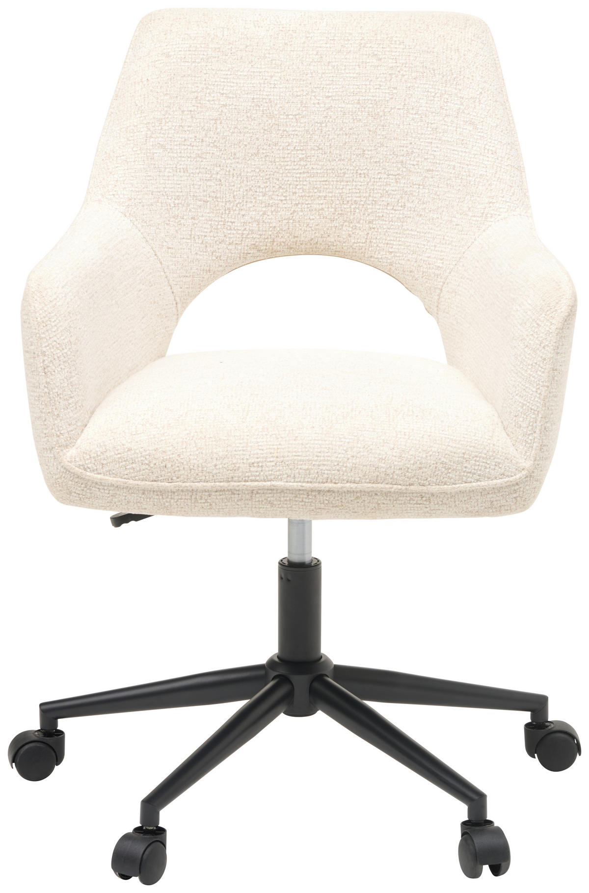 OTOČNÁ STOLIČKA, tkaná textília, čierna, béžová - čierna/béžová, Modern, kov/textil (59/83-90/61,5cm) - MID.YOU