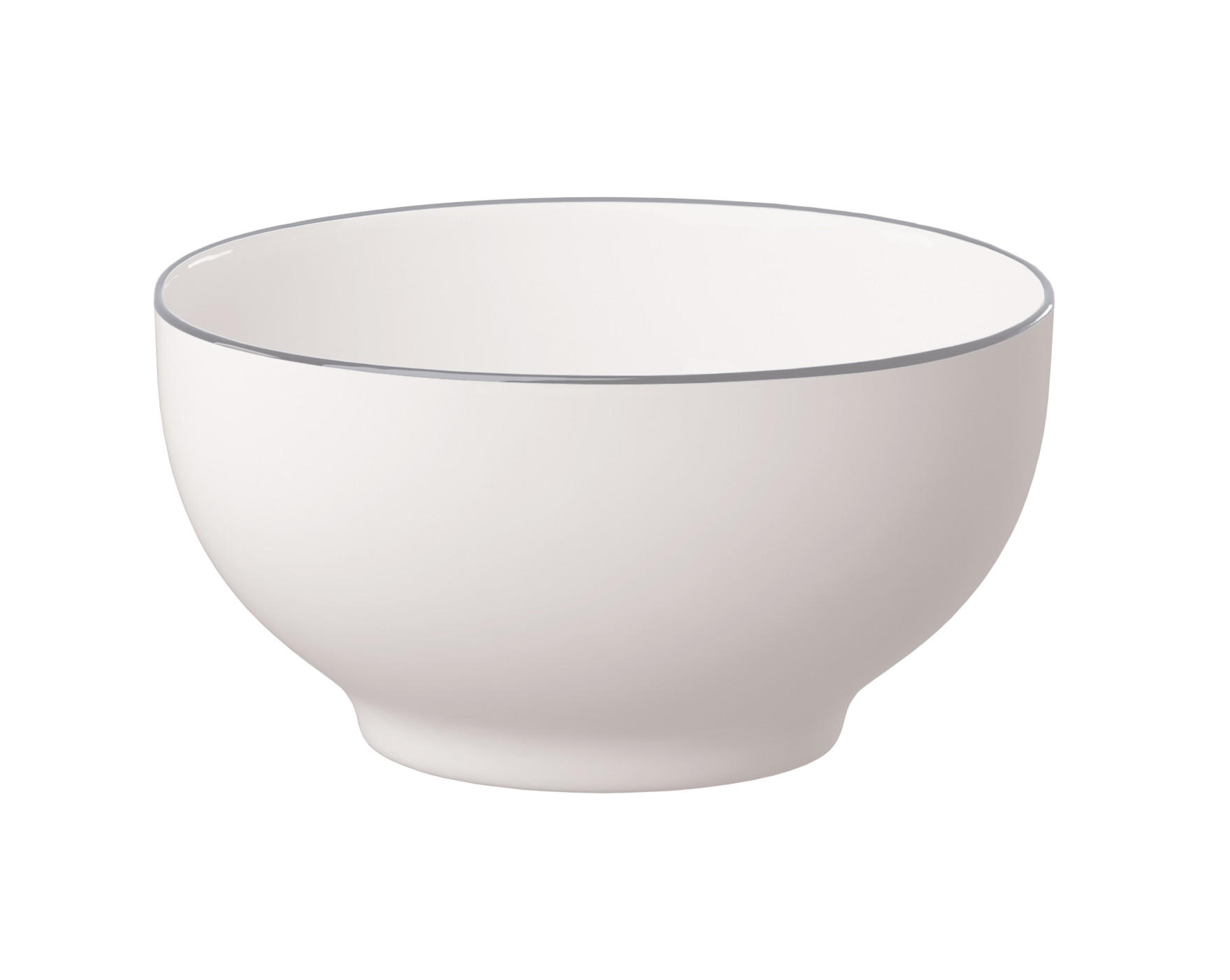 Villeroy & Boch Schale Grey Lines Grau, Weiß 15x13x8 cm