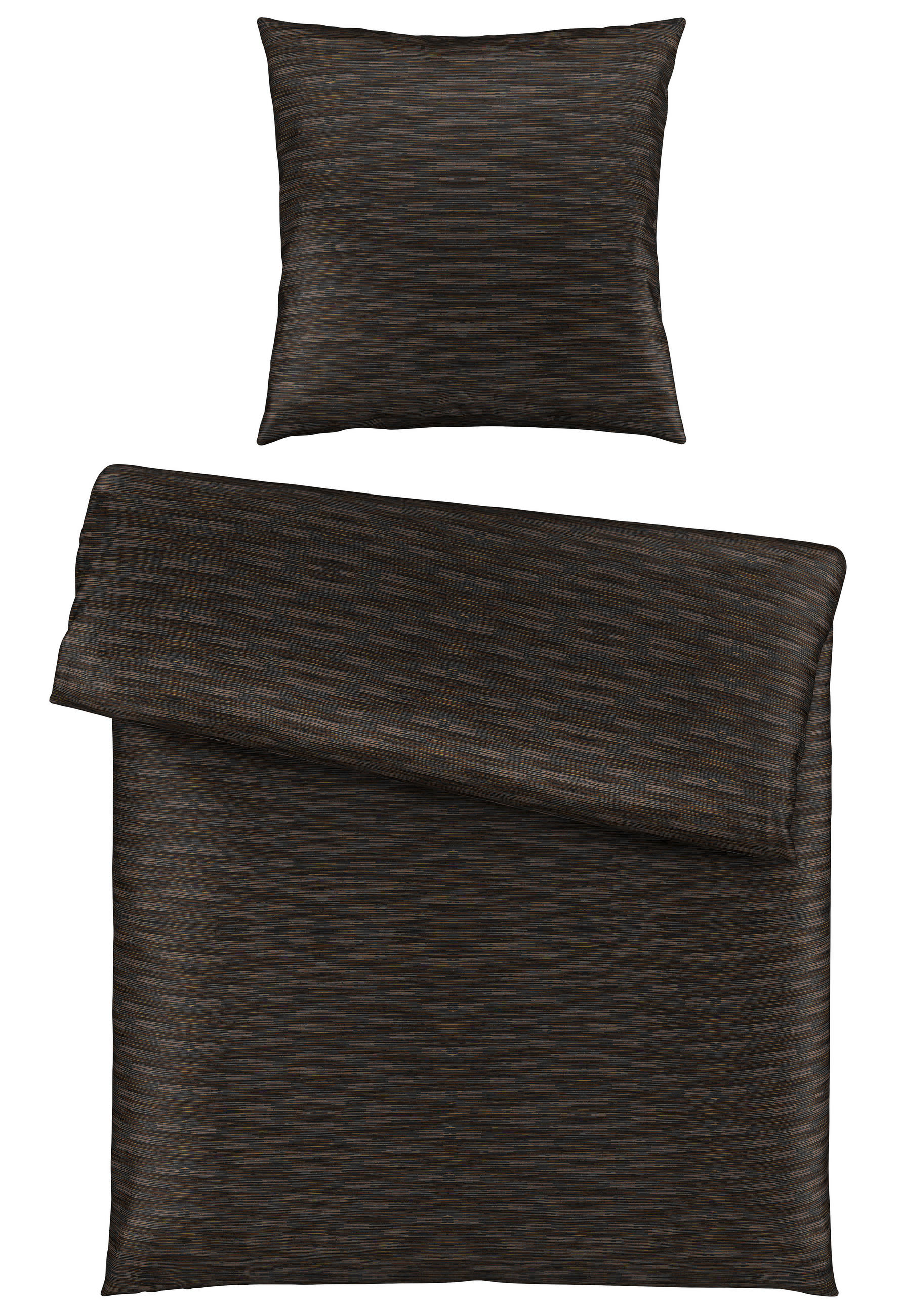 BETTWÄSCHE Satin 135/200 cm  - Schwarz, KONVENTIONELL, Textil (135/200cm) - Bio:Vio