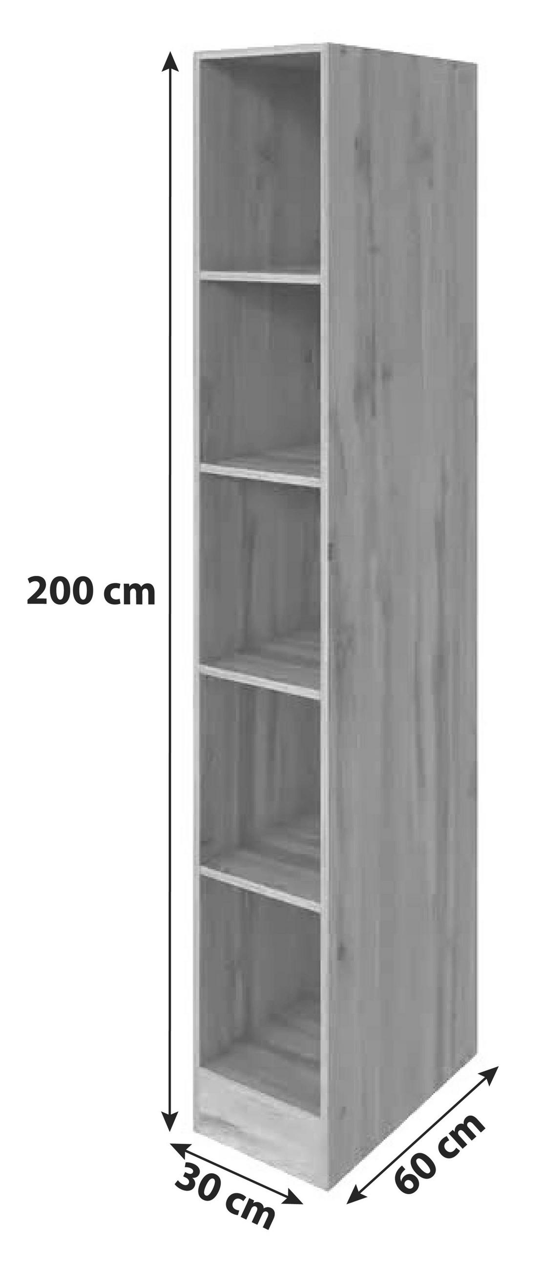 HYLLA i 30/200/60 cm ekfärgad  - ekfärgad, Modern, trämaterial (30/200/60cm) - Held