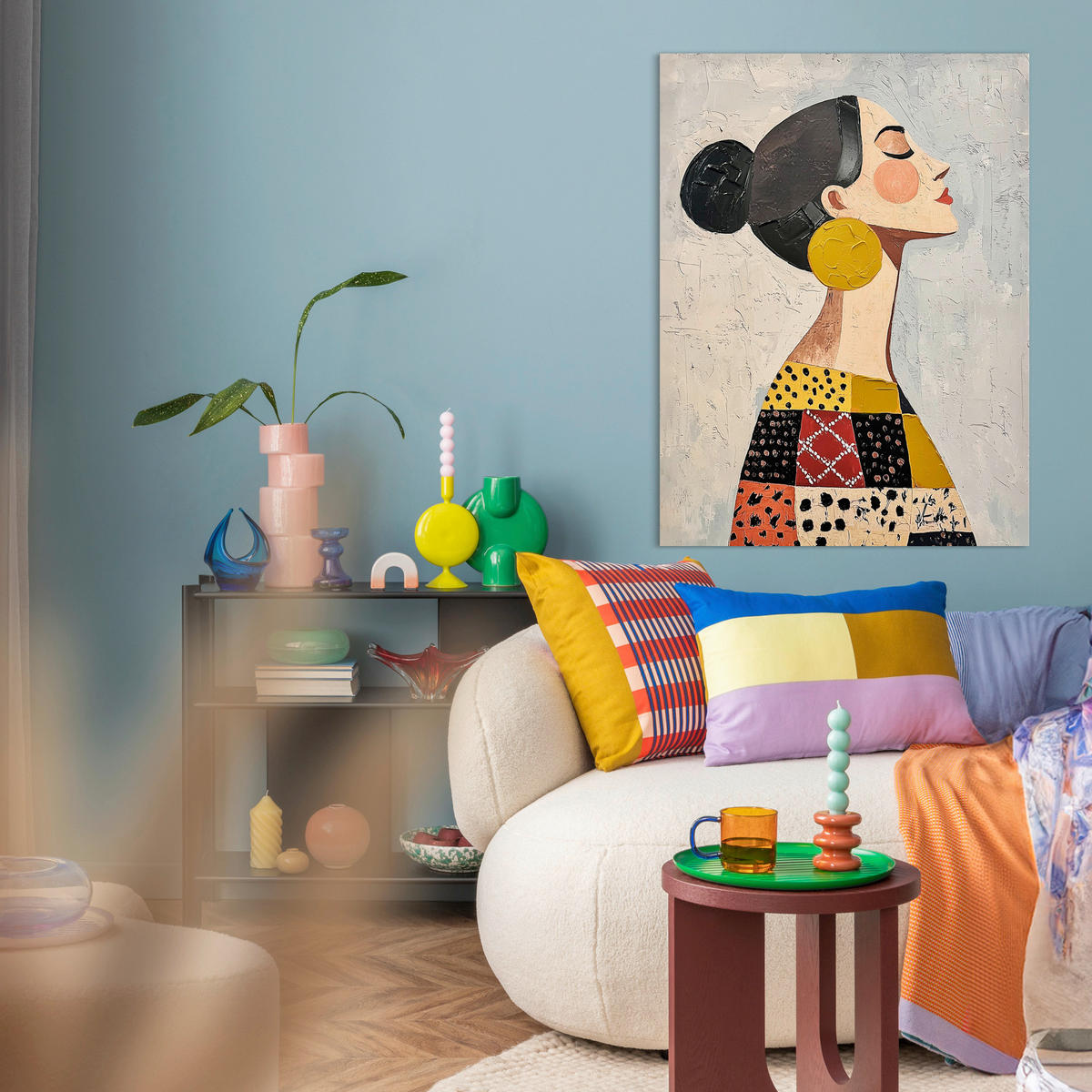 LEINWANDBILD Frauen 70/100 cm  - Multicolor, Basics, Holz/Textil (70/100cm)