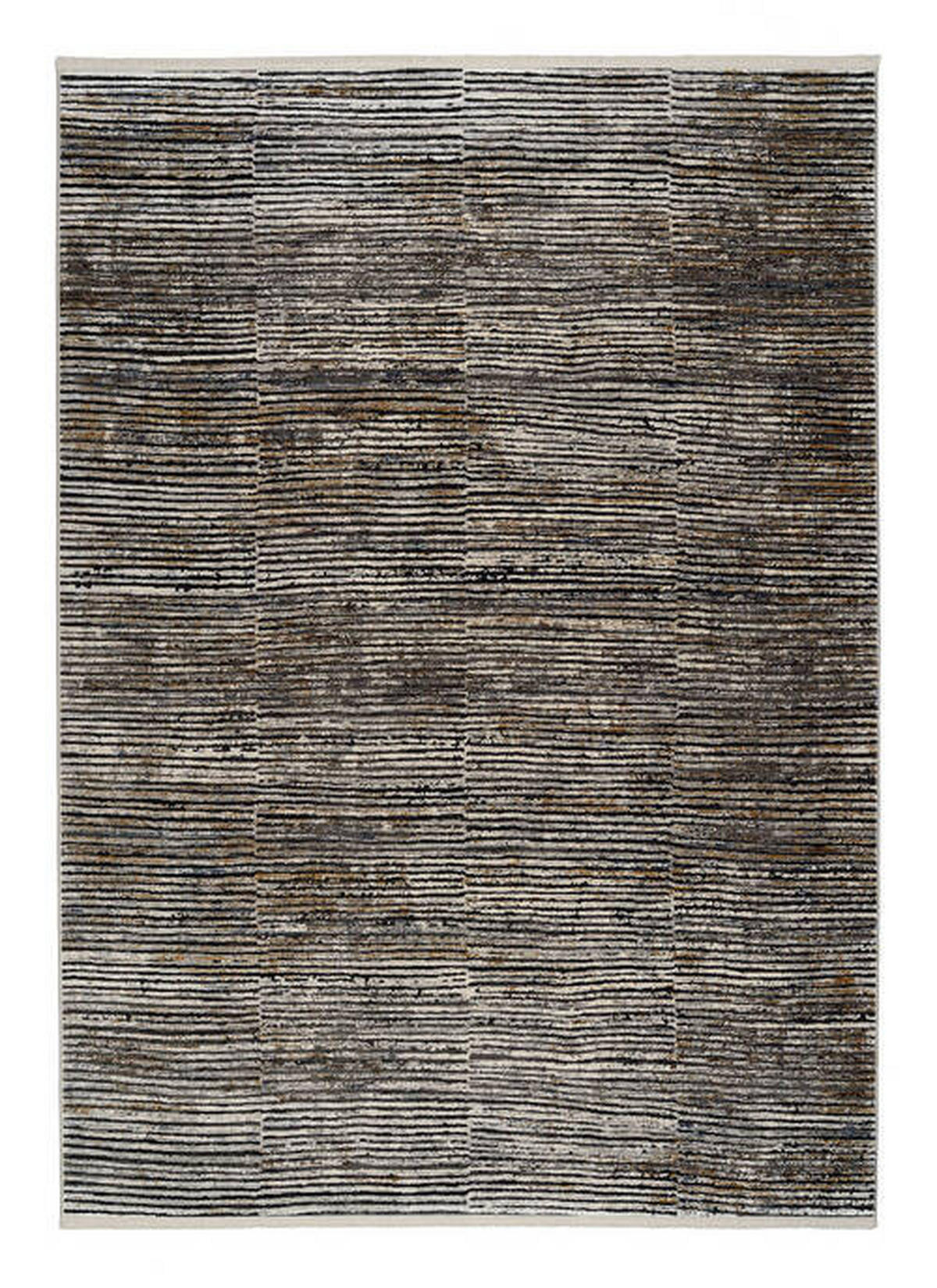 WEBTEPPICH 67/130 cm Colorado Stripe Schwarz, Beige  - Beige/Schwarz, Design, Textil (67/130cm) - Musterring