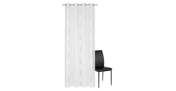 ÖSENVORHANG halbtransparent  - Silberfarben, Design, Textil (140/260cm) - Dieter Knoll