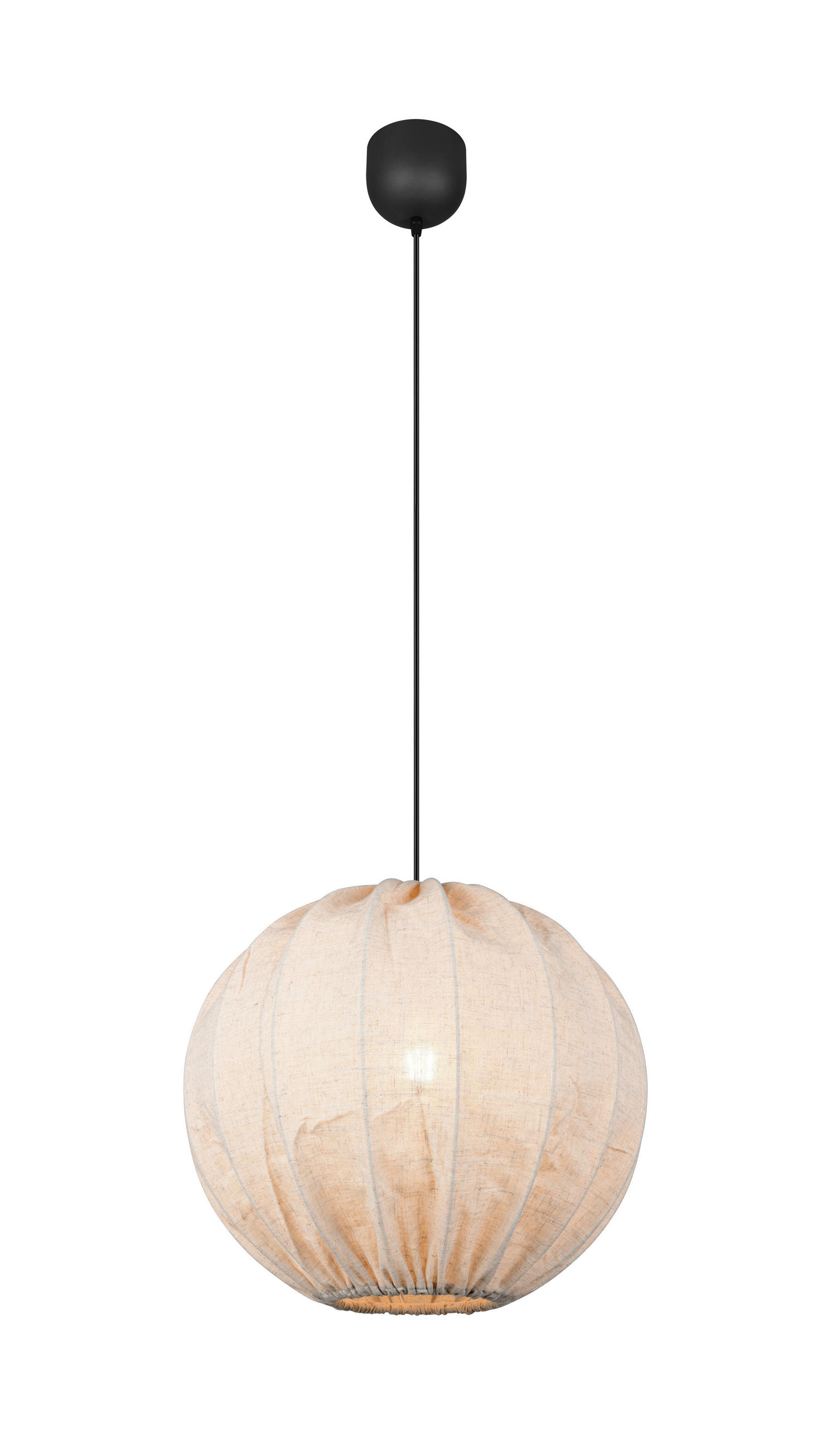 PENDELLEUCHTE ROVUM 50,0/150,0 cm  - Schwarz, Design, Metall (50,0/150,0cm)