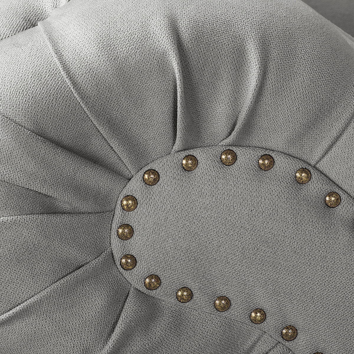 RÉCAMIERE Mikrofaser Grau  - Braun/Grau, Design, Holz/Textil (185/93/75cm) - Livetastic