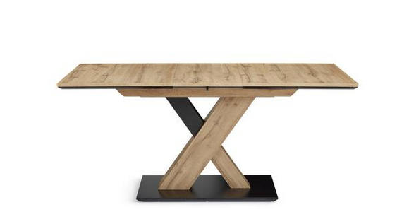 ESSTISCH in Holzwerkstoff 110(150)/70/75,5 cm - Eichefarben/Schwarz, Design, Holzwerkstoff (110(150)/70/75,5cm) - Cantus