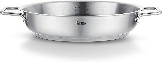 SERVIERPFANNE Pure 28 cm  - Silberfarben, Basics, Metall (28cm) - Fissler