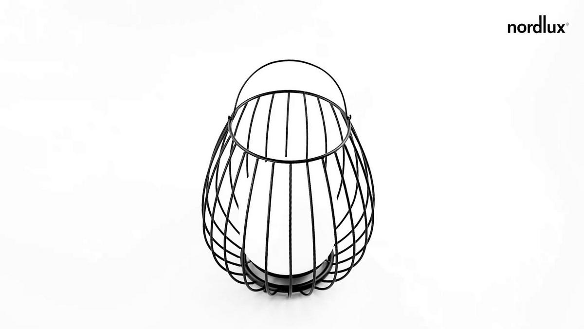 AKKU-TISCHLEUCHTE Jim 28/30 cm   - Schwarz/Weiß, Design, Kunststoff/Metall (28/30cm) - Nordlux