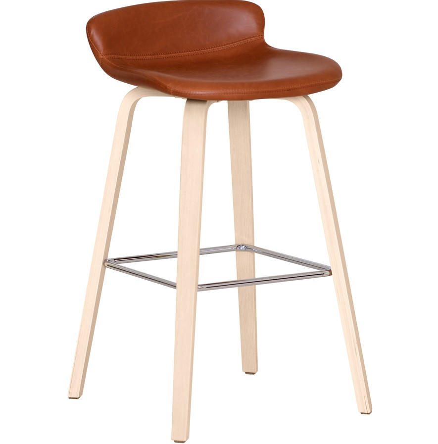 BARSTOL i ekfärgad, vit  - vit/ekfärgad, Design, metall/trä (55/96/55cm) - Best Price