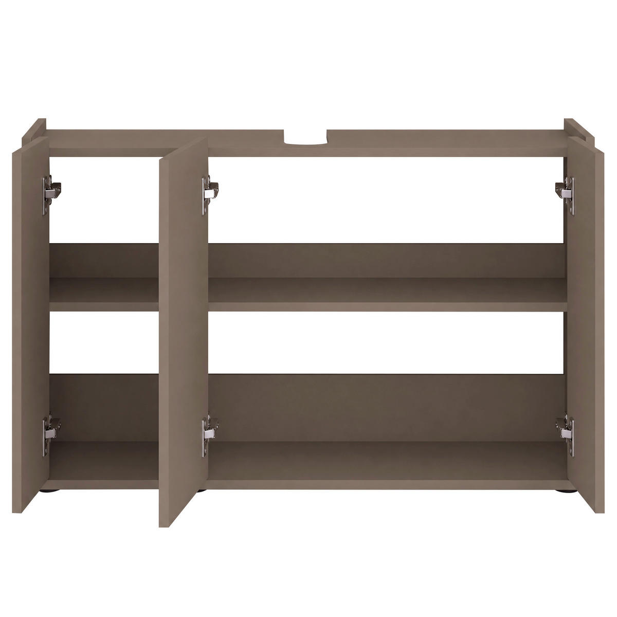 WASCHBECKENUNTERSCHRANK 98/62/35 cm  - Schwarz/Cappuccino, Trend, Holzwerkstoff/Kunststoff (98/62/35cm) - MID.YOU