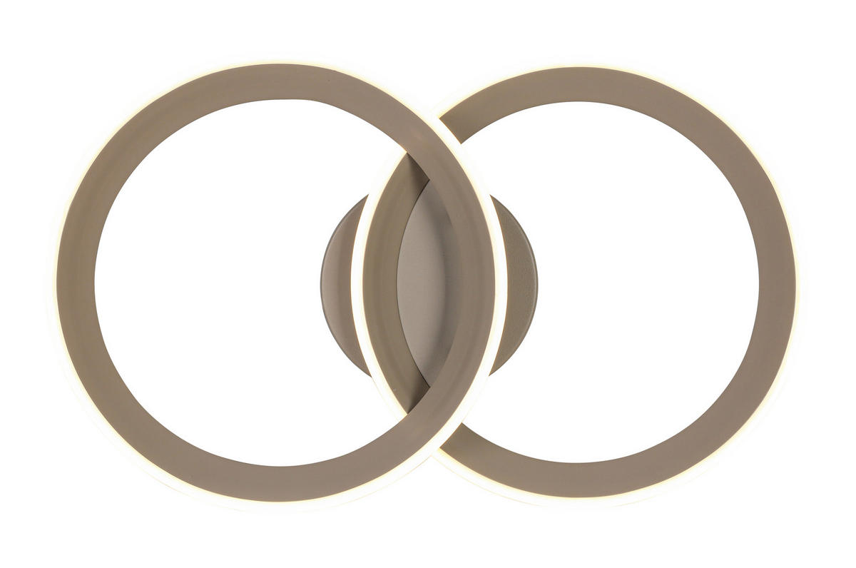 Plafonieră Cu Led 30 W    53,5/33/9,3 cm  - nisipiu, Design, plastic/metal (53,5/33/9,3cm) - Dieter Knoll