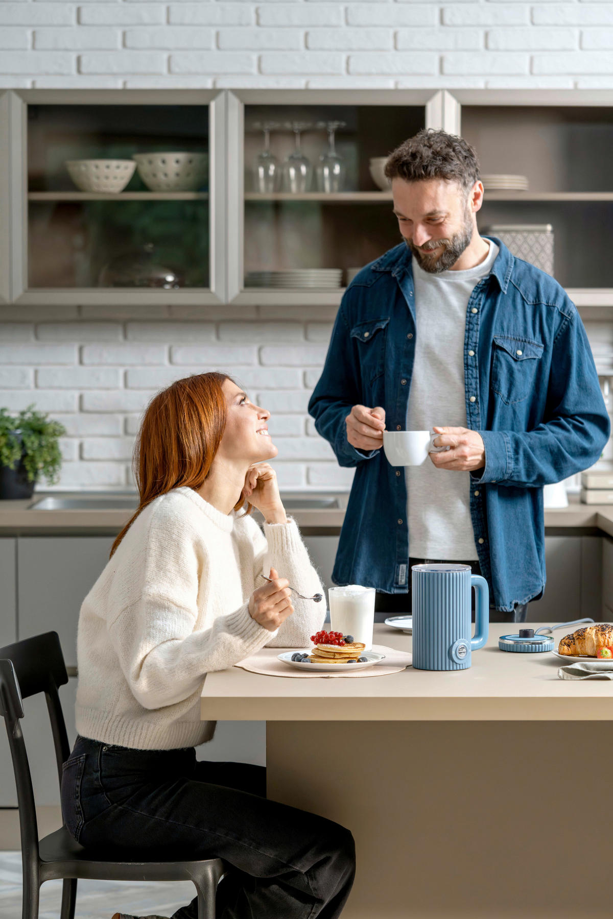 MILCHSCHÄUMER   - Pastellblau, Basics, Kunststoff (300ml) - GUZZINI