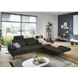 ECKSOFA in Echtleder Dunkelgrün  310/180 cm  - Dunkelgrün/Schwarz, Design, Leder/Metall (310/180cm) - Dieter Knoll