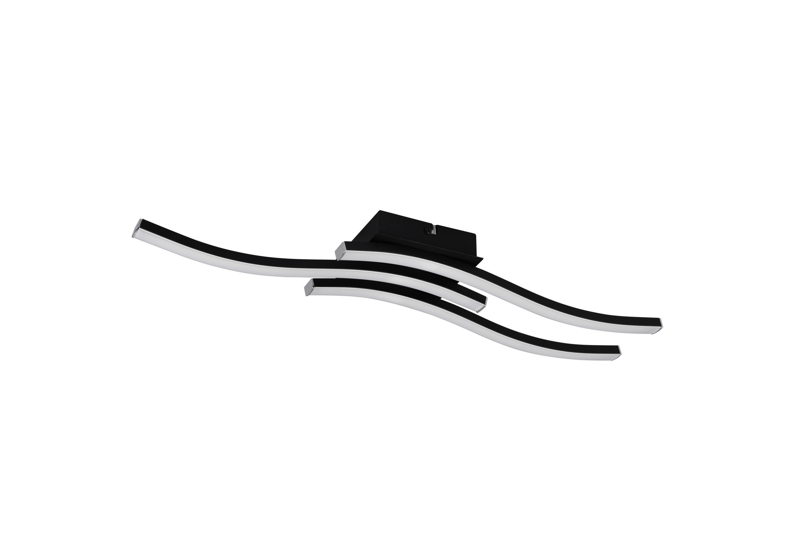 LED PLAFONJERA Route  - bela/crna, Trendi, metal/plastika (56/7/12cm)