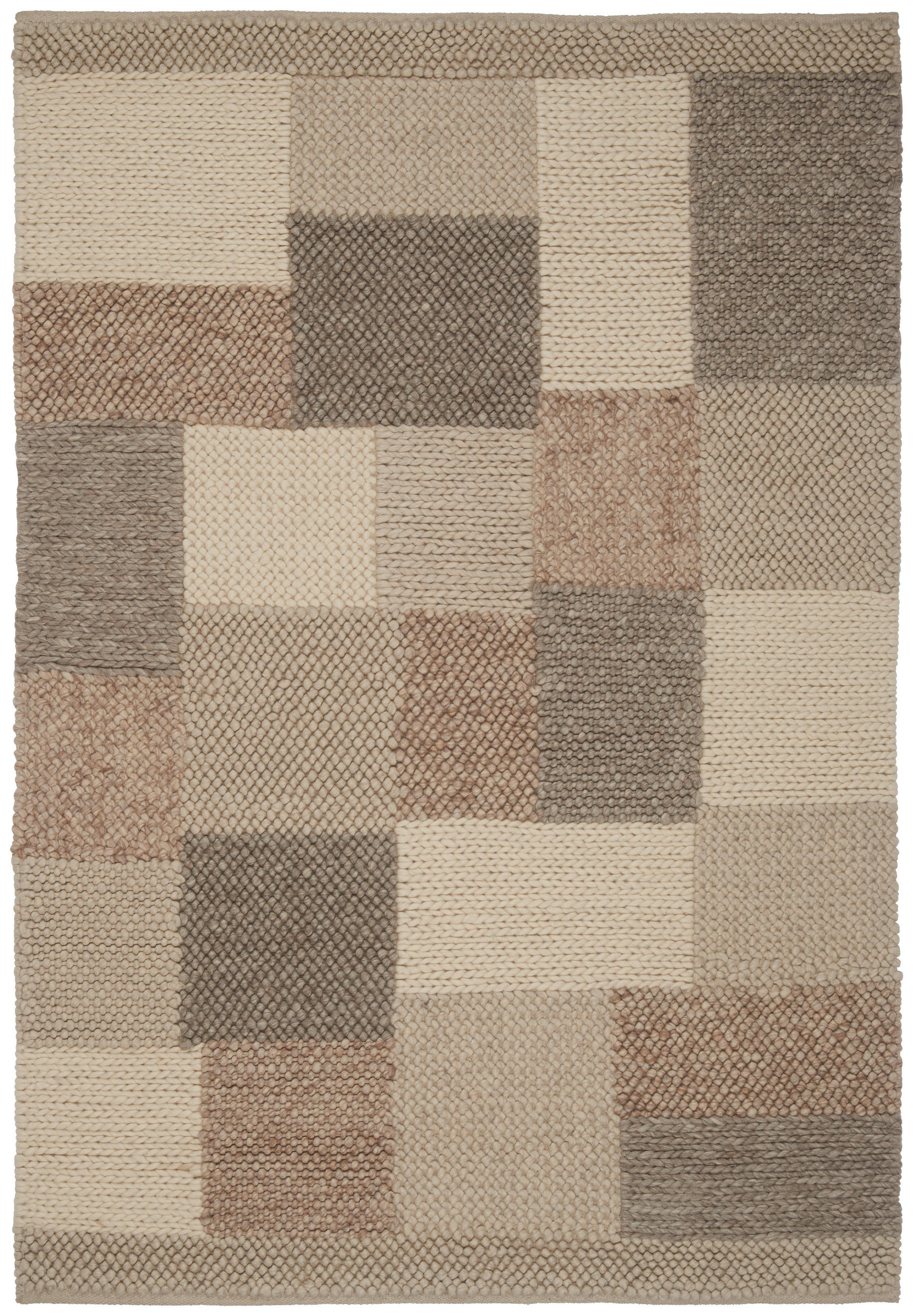 HANDWEBTEPPICH 160/230 cm Nordic Naturfarben, Beige  - Beige/Naturfarben, LIFESTYLE, Textil (160/230cm) - Linea Natura