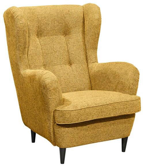OHRENSESSEL Webstoff Gelb  - Gelb/Schwarz, Basics, Textil (78/102/98cm) - MID.YOU