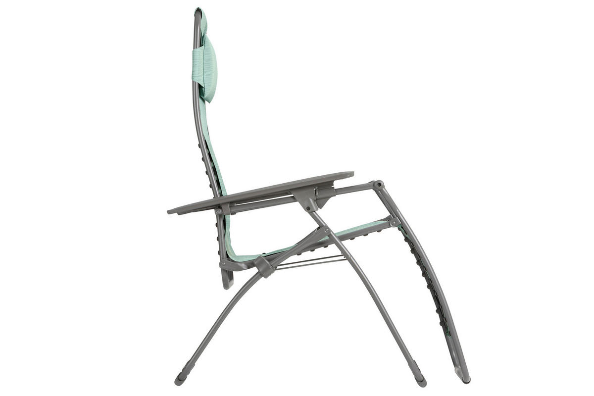 GARTEN-RELAXSESSEL Stahl  - Türkis/Titanfarben, Basics, Kunststoff/Textil (71/115/88cm) - Lafuma Mobilier
