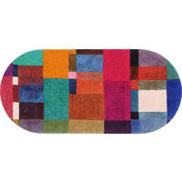 LÄUFER 70/150 cm Mosaique  - Multicolor, Design, Kunststoff/Textil (70/150cm) - wash+dry