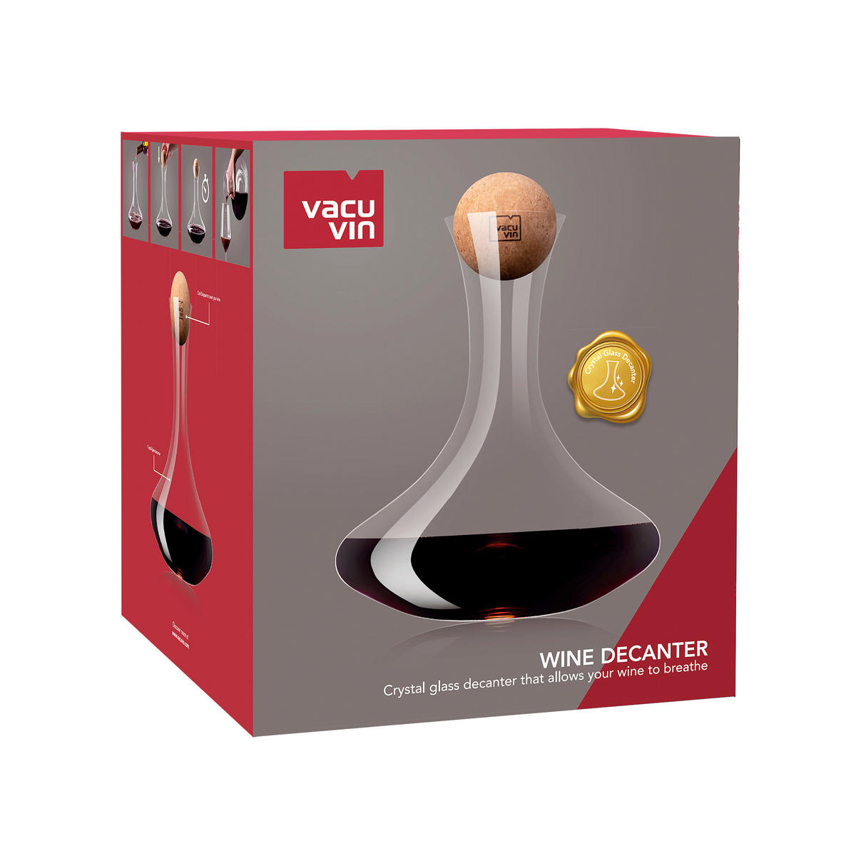 DEKANTER - prozorno, Basics, steklo (23/23/26,3cm) - Vacu Vin