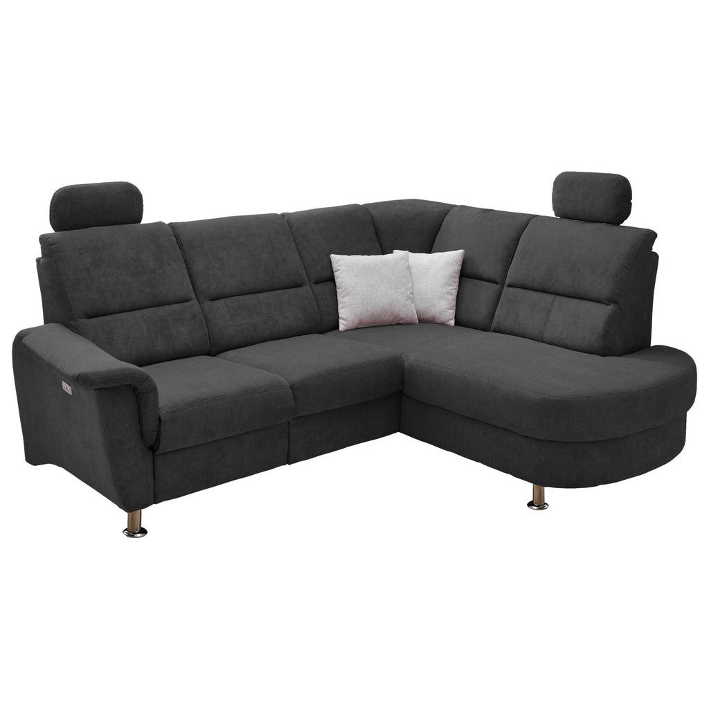 Ecksofa Parole Schwarz S: 231/184 Cm