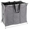 WÄSCHEKORB - Alufarben/Grau, Basics, Textil/Metall (63/57/38cm) - Wenko