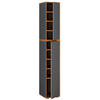 SCHUHSCHRANK Anthrazit, Honigeiche  - Honigeiche/Anthrazit, Design, Holzwerkstoff (30/183/33cm) - MID.YOU