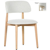 STUHL Naturfarben, Beige Eiche massiv  - Beige/Naturfarben, MODERN, Holz/Textil (49/79/51cm) - Livetastic