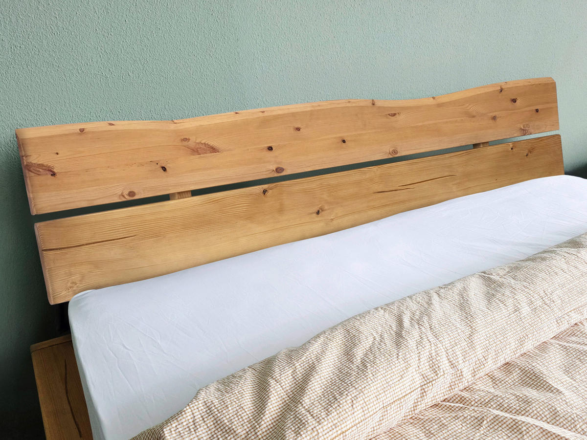 BALKENBETT 180/200 cm  Eichefarben, Honig   - Eichefarben/Honig, Modern, Holz (180/200cm) - Livetastic