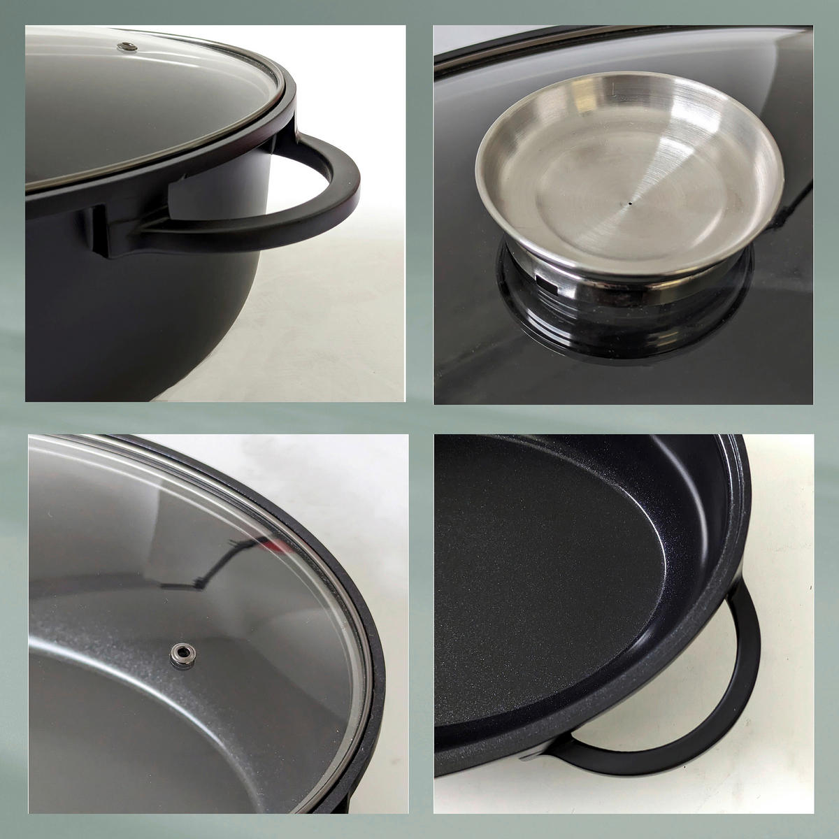 BRÄTER Atura 45/28/13 cm - Schwarz, KONVENTIONELL, Glas/Metall (45/28/13cm) - Kela