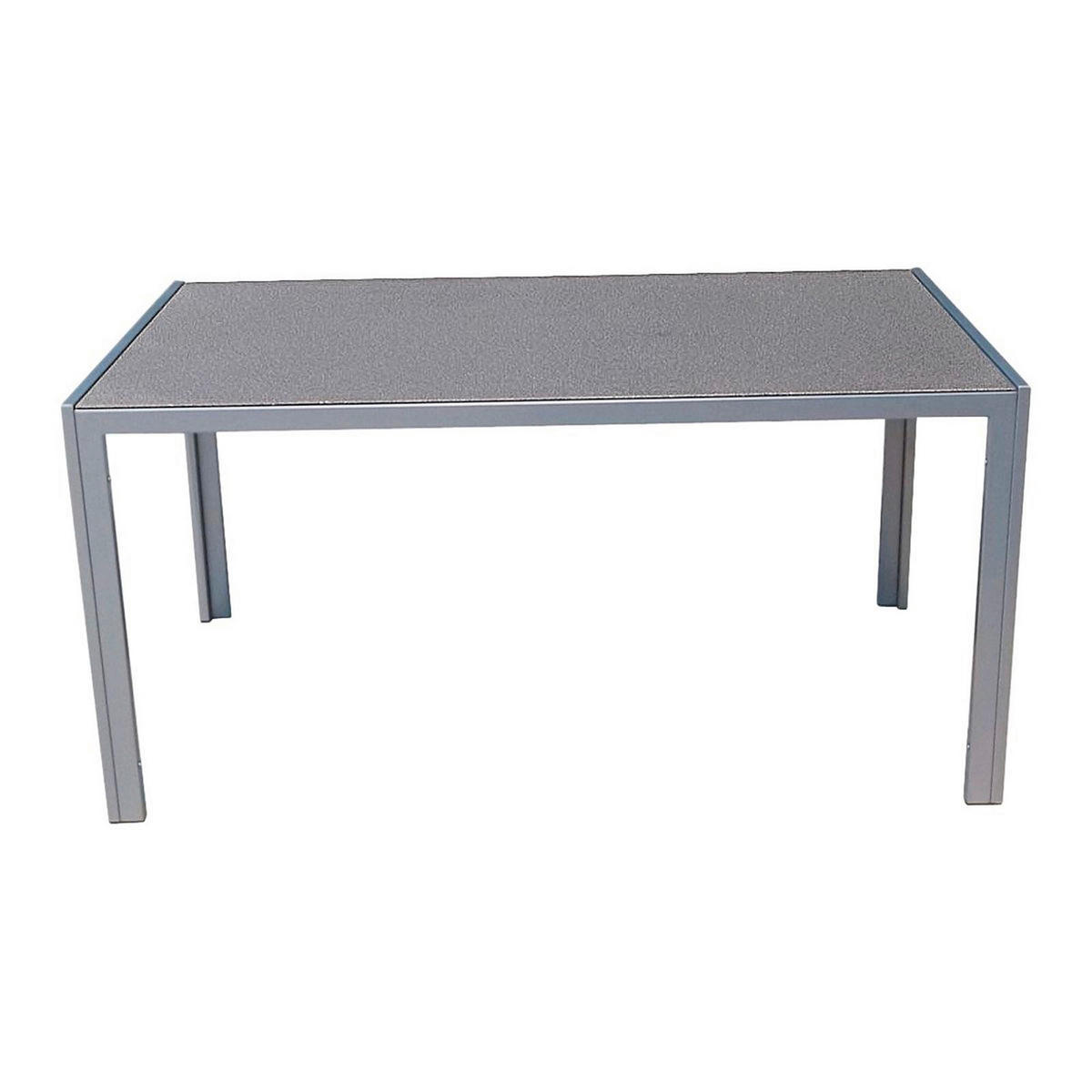 GARTENTISCHGRUPPE  - Silberfarben/Grau, Basics, Glas/Kunststoff - Gardenson