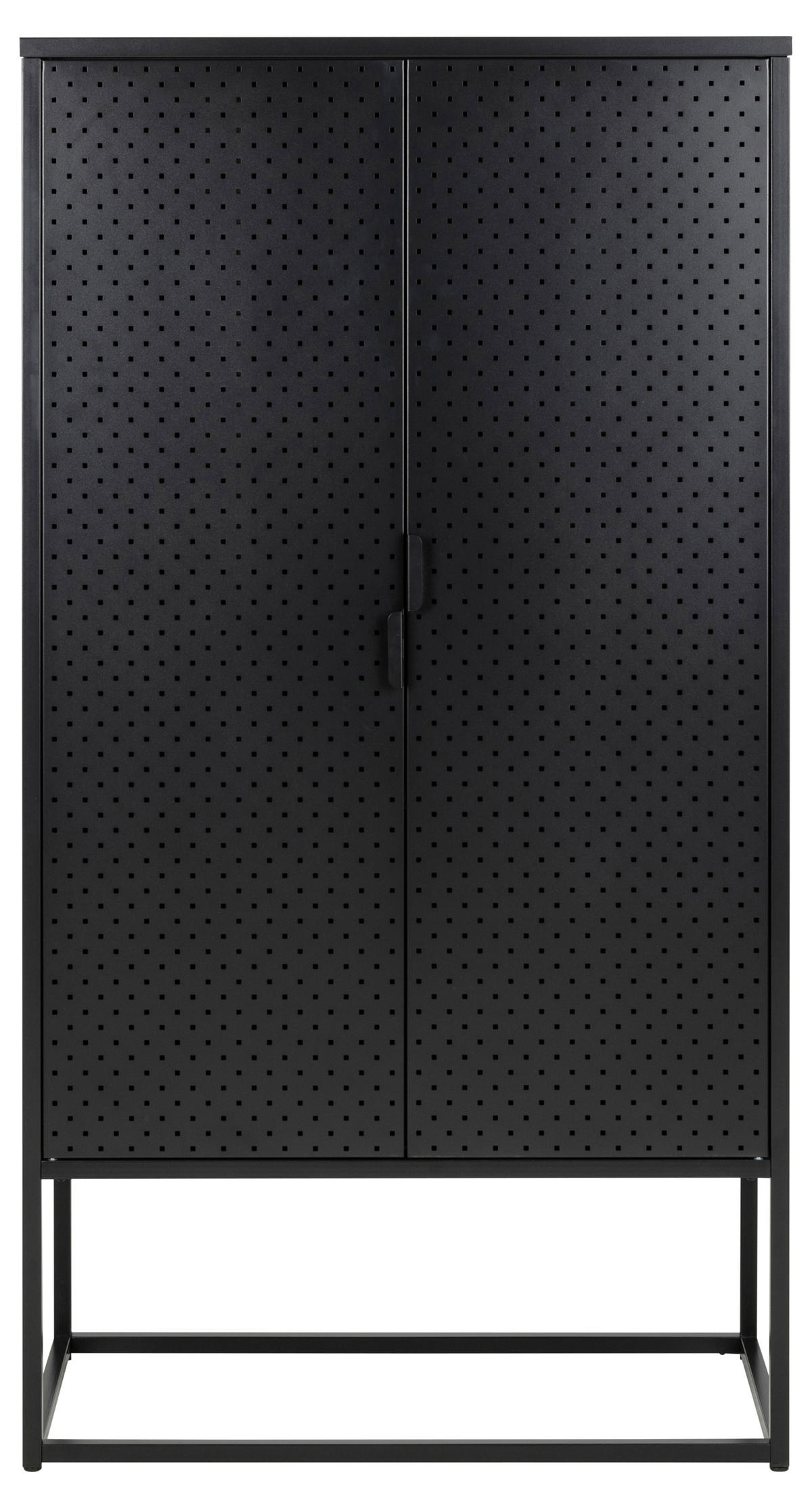 HOCHSCHRANK 80/150/40 cm  - Schwarz, Trend, Metall (80/150/40cm) - MID.YOU