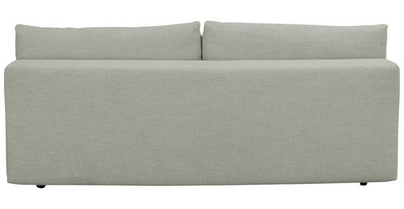 BOXSPRINGSOFA in Chenille Greige  - Greige/Schwarz, MODERN, Kunststoff/Textil (210/72/105cm) - Cantus