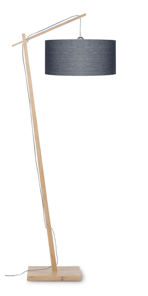 Good & Mojo Stehleuchte Andes Natur, Dunkelgrau 47x176x23 cm