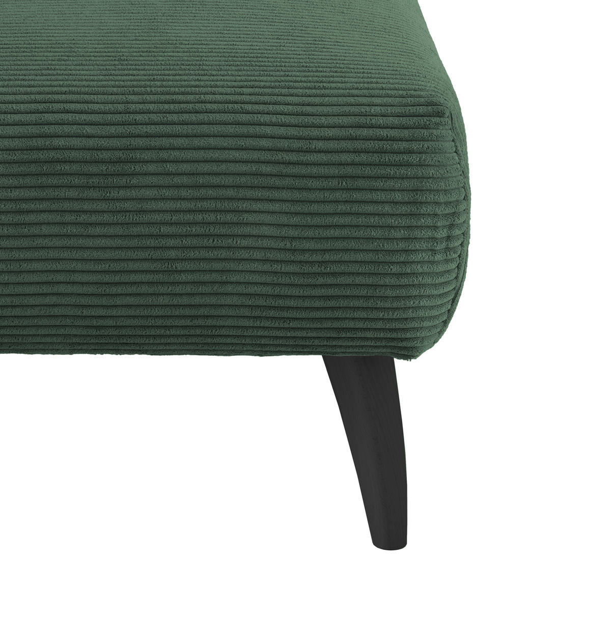 HOCKER in Holz, Textil Dunkelgrün  - Dunkelgrün/Schwarz, Modern, Holz/Textil (66/44/66cm) - MID.YOU