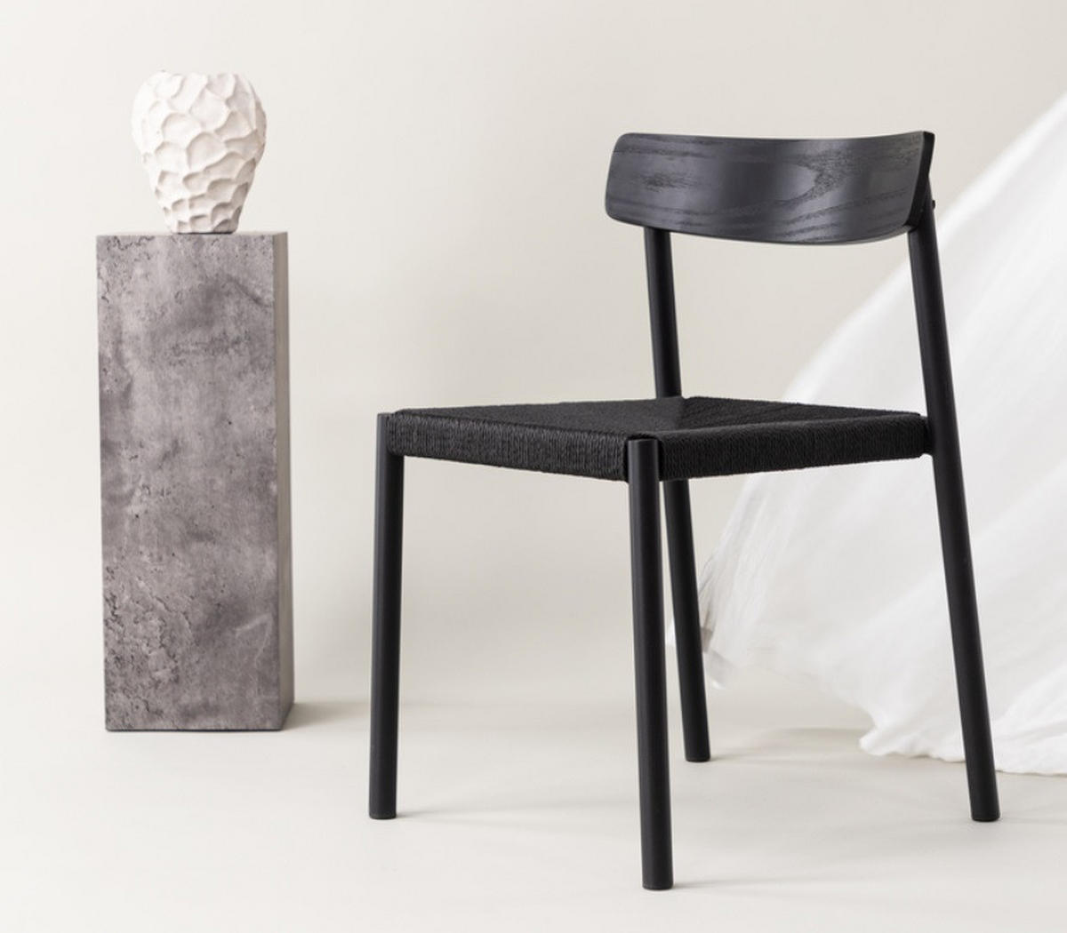 STOL stål  - svart, Design, metall/trämaterial (51.5/79/54cm) - Livetastic