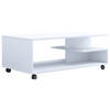 COUCHTISCH in Holzwerkstoff 100/50/40 cm  - Weiss, Design, Holzwerkstoff/Kunststoff (100/50/40cm) - MID.YOU