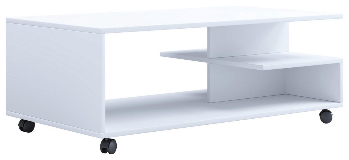 COUCHTISCH in Holzwerkstoff 100/50/40 cm  - Weiss, Design, Holzwerkstoff/Kunststoff (100/50/40cm) - MID.YOU
