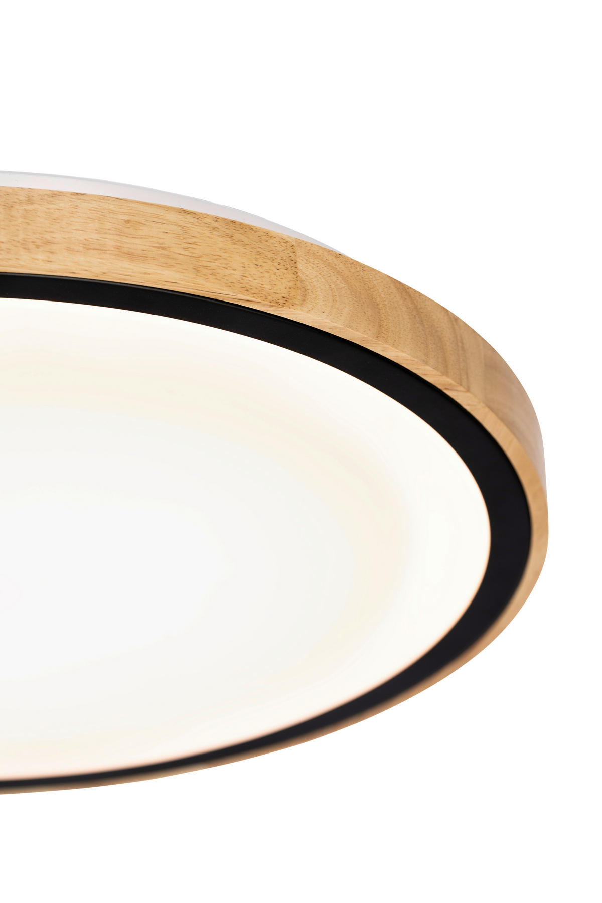 LED PLAFONJERA  - bela/boja jasena, Osnovno, drvo/metal (42cm)