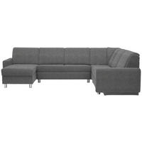 WOHNLANDSCHAFT in Chenille Grau  - Alufarben/Grau, KONVENTIONELL, Kunststoff/Textil (158/322/236cm) - Sedda