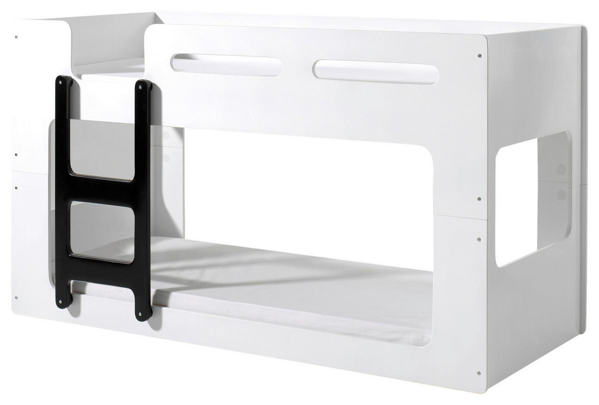 ETAGENBETT - Weiß, KONVENTIONELL, Holzwerkstoff (90/200cm) - MID.YOU