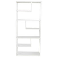BOKHYLLA i 85/188/35 cm vit  - vit, Design, metall (85/188/35cm) - Livetastic