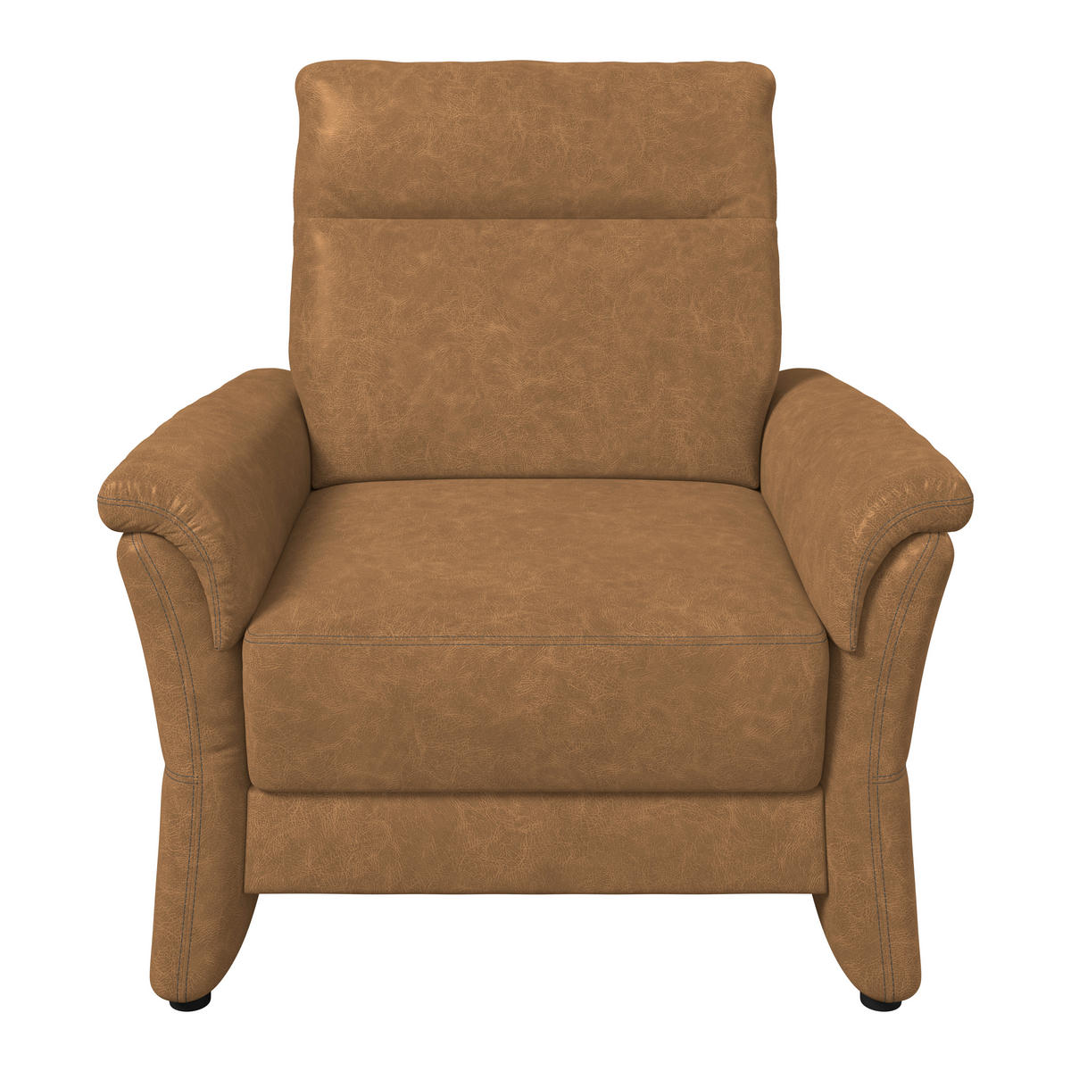 SESSEL Mikrofaser Senfgelb  - Senfgelb/Schwarz, Konventionell, Kunststoff/Textil (104/98/91cm) - Elegando