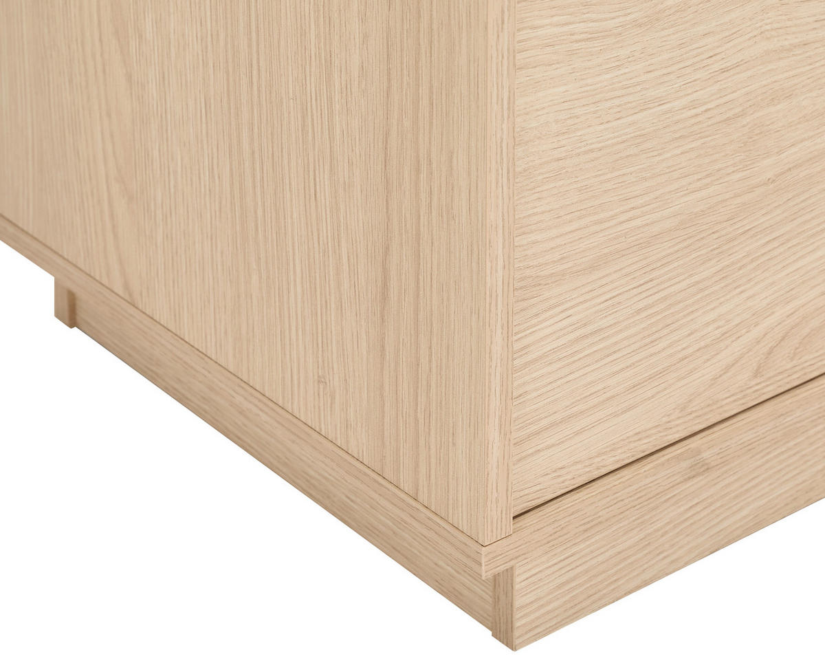 SIDEBOARD Japandi 111/82,5/41,5 cm  - Eichefarben, Design, Holzwerkstoff (111/82,5/41,5cm) - MID.YOU