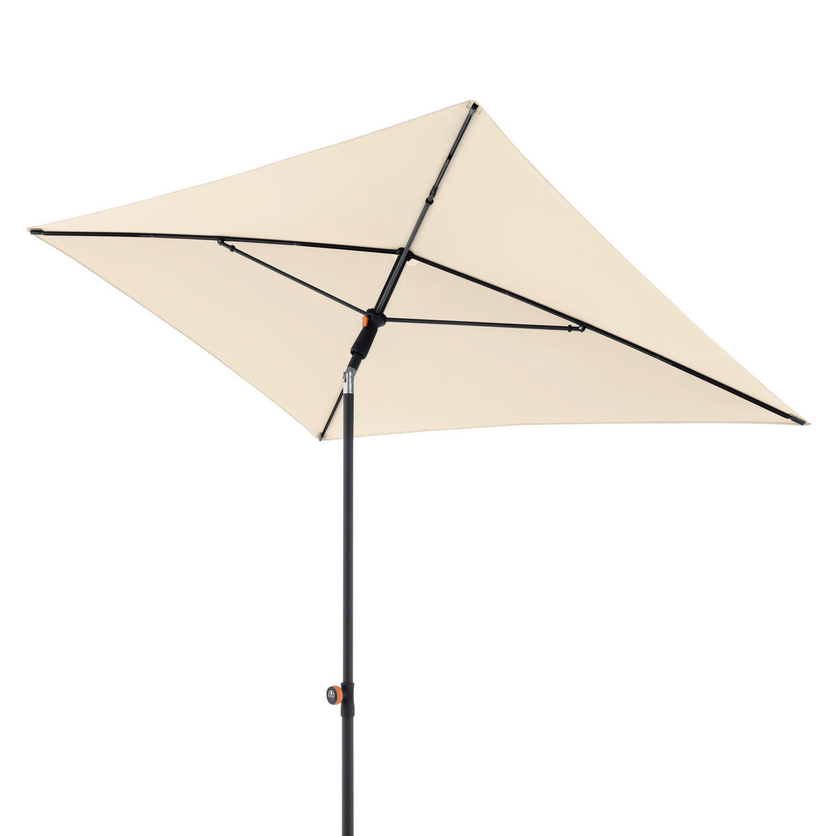 SENČNIK - naravne barve/antracit, Basics, kovina/tekstil (190/125cm) - Doppler