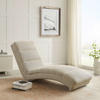 RELAXLIEGE in Struktur Beige, Chromfarben  - Chromfarben/Beige, MODERN, Textil/Metall (170/82/60cm) - Livetastic