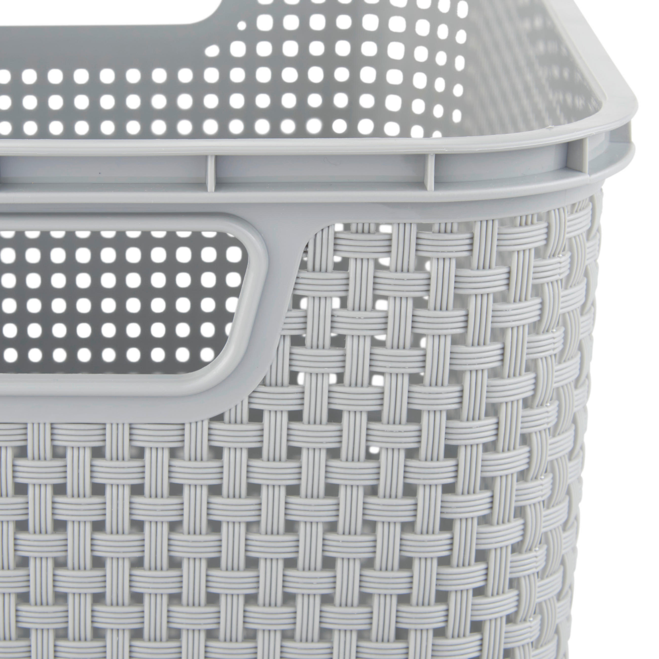 KOŠÍK NA DROBNOSTI, plast - šedá, Basics, plast (32/22/15cm) - My Baby Lou