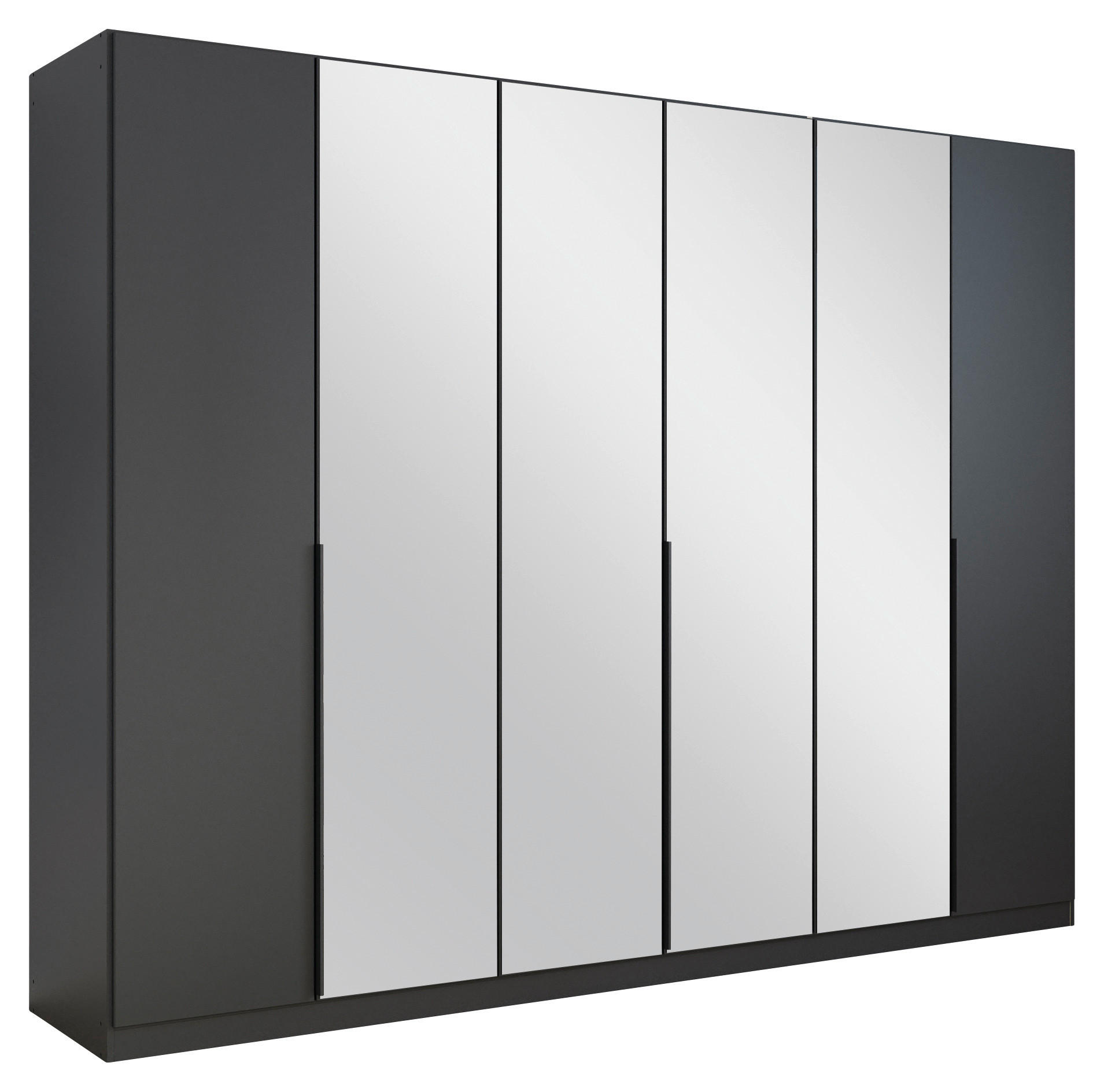 DREHTÜRENSCHRANK 271/210/54 cm 6-türig Grau  - Grau, MODERN, Holzwerkstoff/Metall (271/210/54cm) - Rauch Möbel