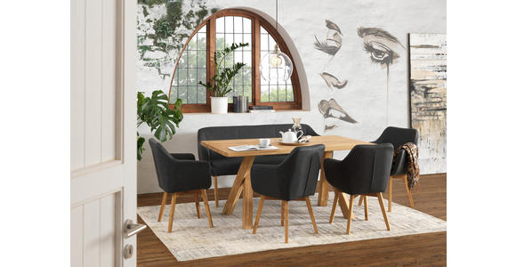 ESSTISCH in Holz 160/90/76 cm  - Eichefarben, Natur, Holz (160/90/76cm) - Hom`in